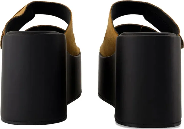 100mm Platform Suede Sandals - Image 3