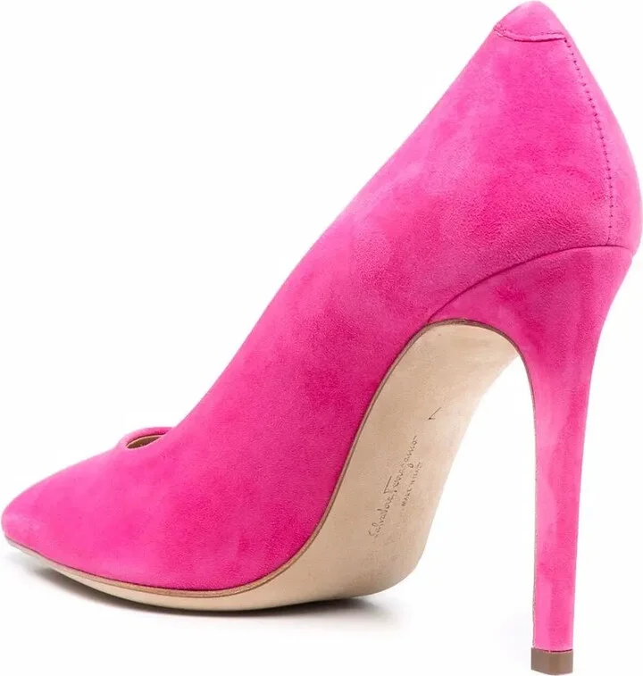 100mm Pointed Leather Pumps - Image 3