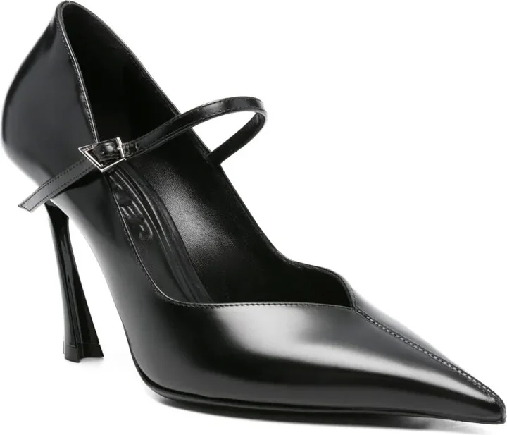 100mm Pointed-Toe Ankle-Strap Pumps - Image 2