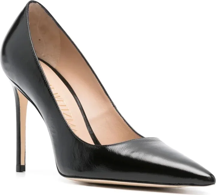 100mm Pointed-Toe Leather Pumps - Image 2