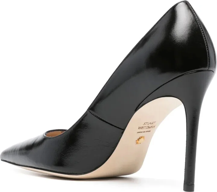 100mm Pointed-Toe Leather Pumps - Image 3