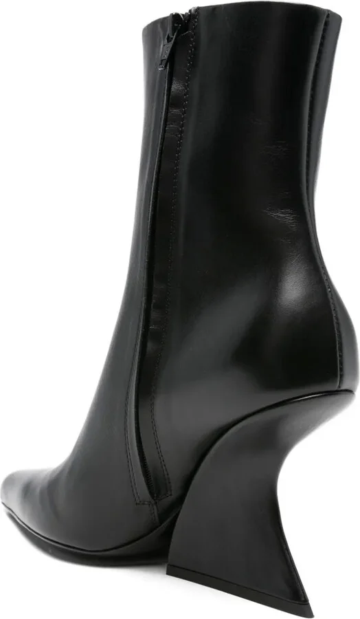 100mm Pointed-Toe Sculpted-Heel Boots - Image 3