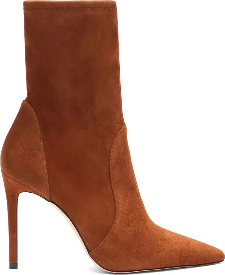 100MM pointed-toe sock boots