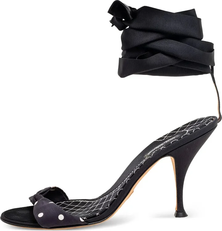 100mm Polka-Dot Knotted Sandals