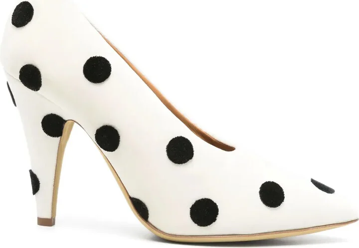 100mm Polka-Dot Pumps
