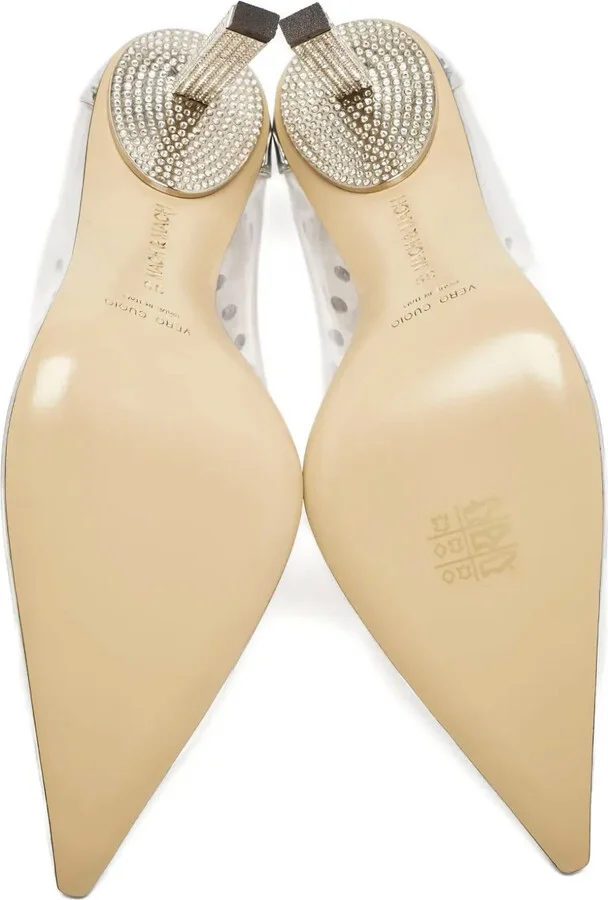 100mm Pre-Owned Crystal-Embellished Pumps - Image 3