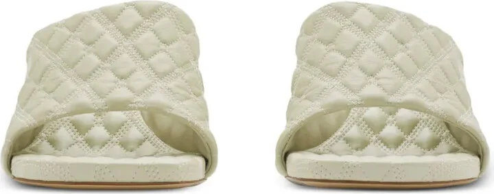 100mm Quilted Leather Mules - Image 2