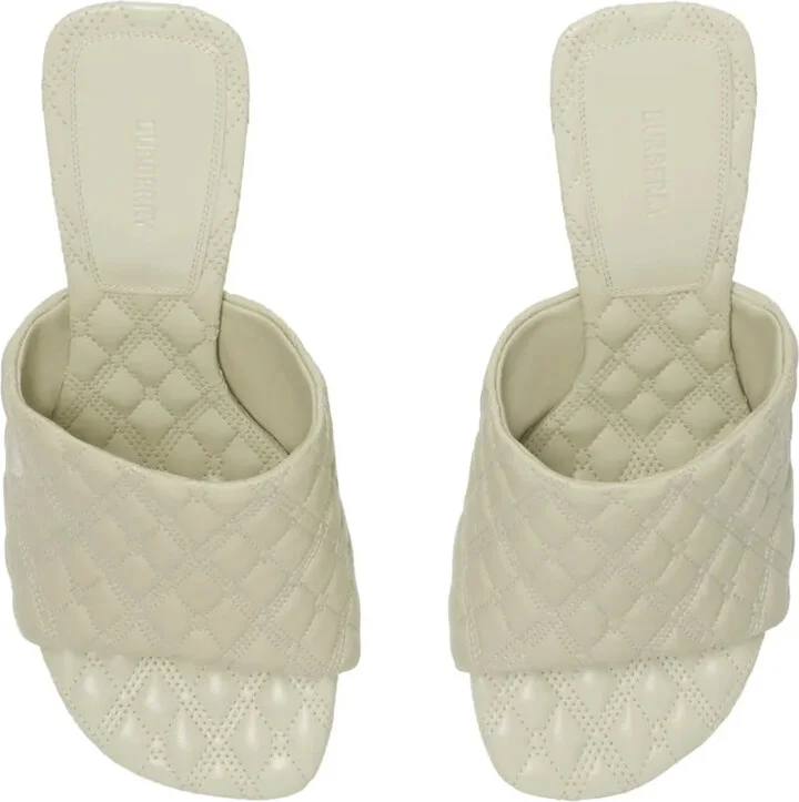 100mm Quilted Leather Mules - Image 4