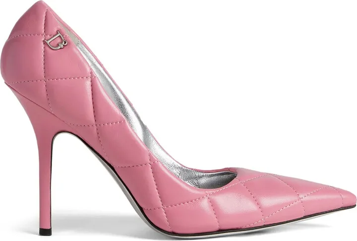 100mm Quilted Leather Pumps