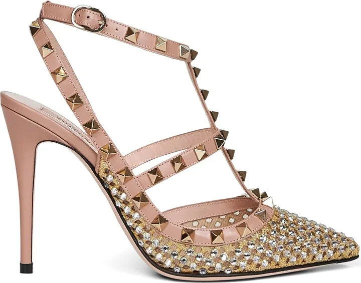 100mm Rhinestone-Embellished Pumps