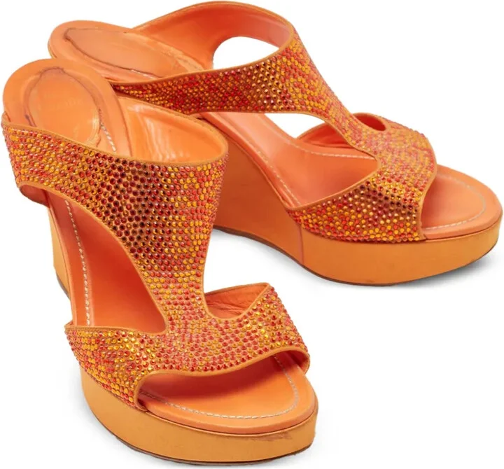 100mm Rhinestone-Embellished Sandals - Image 2