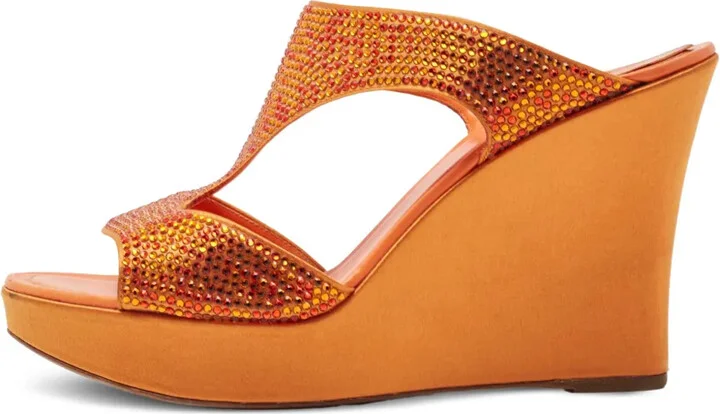 100mm Rhinestone-Embellished Sandals