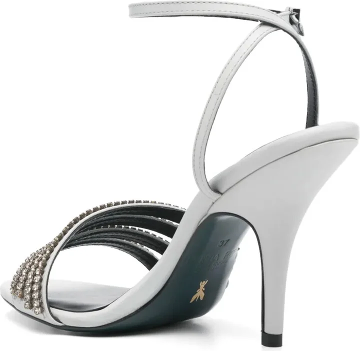 100mm Rhinetsone-Embellished Sandals - Image 3
