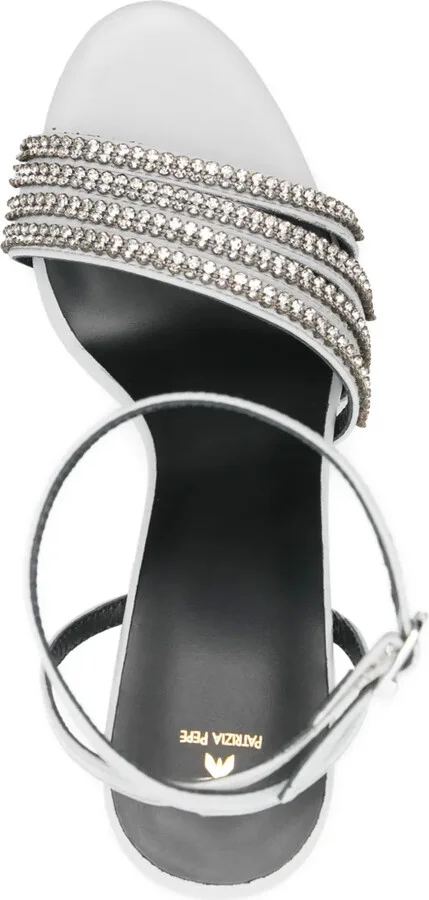 100mm Rhinetsone-Embellished Sandals - Image 4