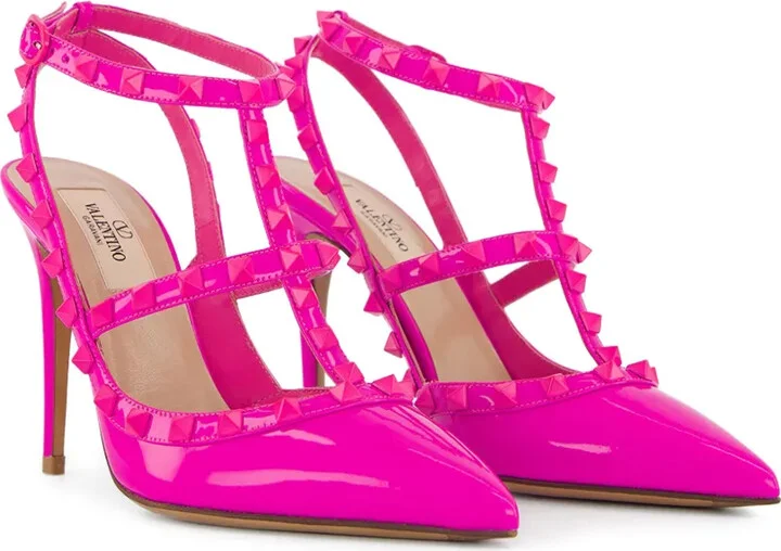 100mm Rockstud ankle-strap pumps - Image 2