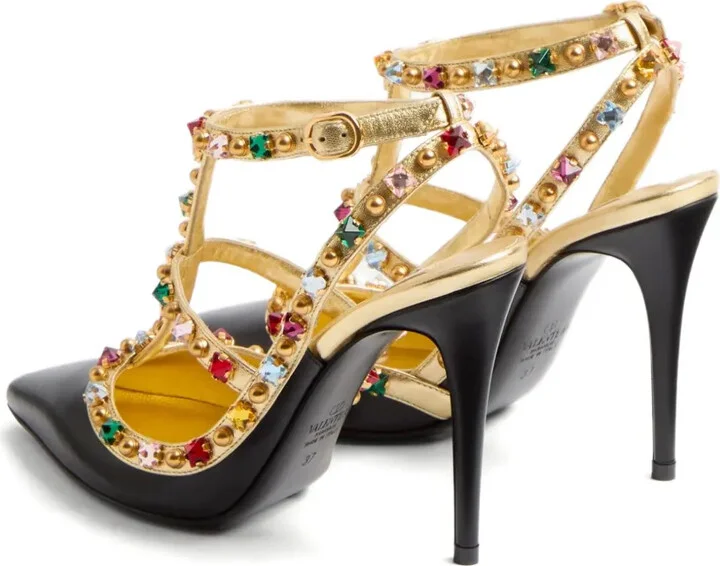 100mm Rockstud embellished pumps - Image 3