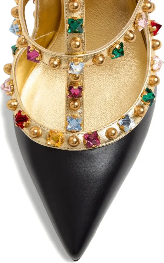 100mm Rockstud embellished pumps - Image 5