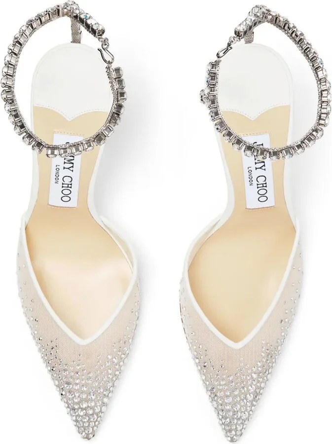 100mm Saeda crystal-embellished pumps - Image 4