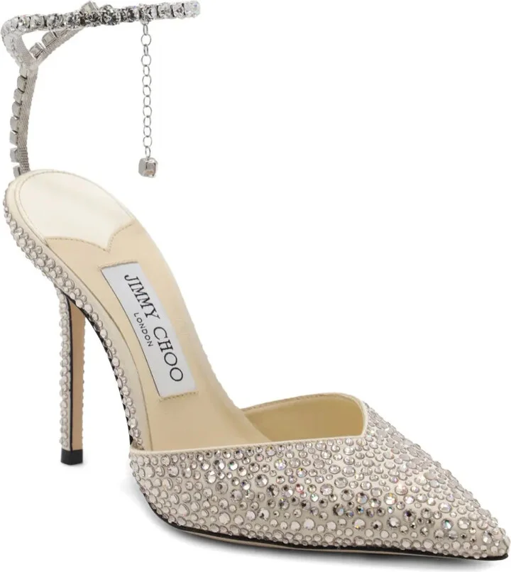 100mm Saeda crystal-embellished pumps - Image 2