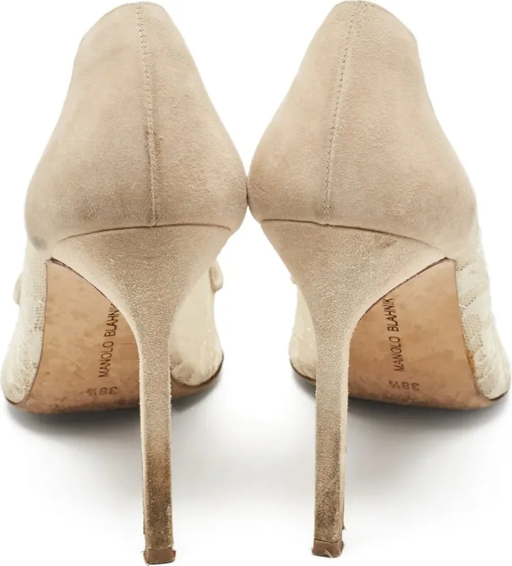 100mm Salola lace-embellished stiletto pumps - Image 4