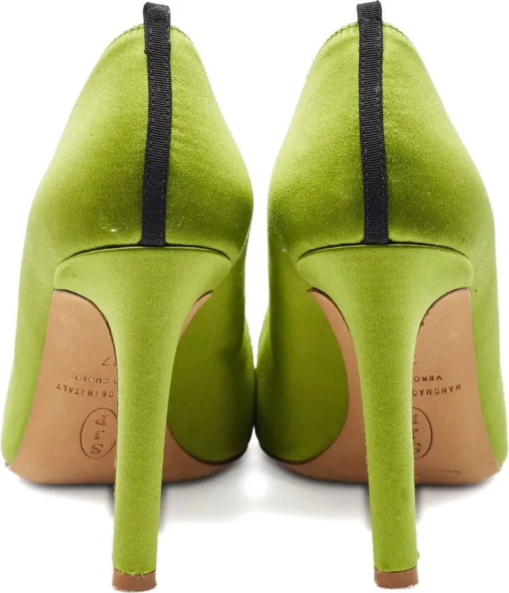 100mm Satin Crystal-Embellished Pumps - Image 3