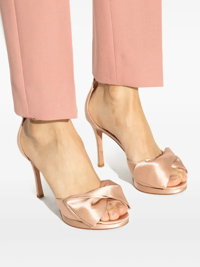 100mm Satin Sandals - Image 5