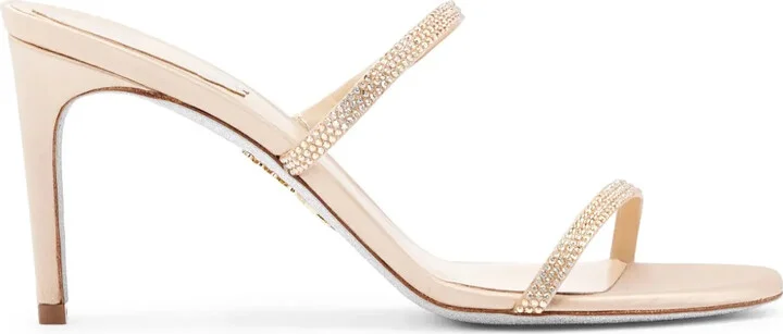 100mm Satin Strass Sandals