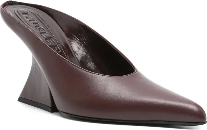 100mm Sculpted-Heel Pointed-Toe Mules - Image 2