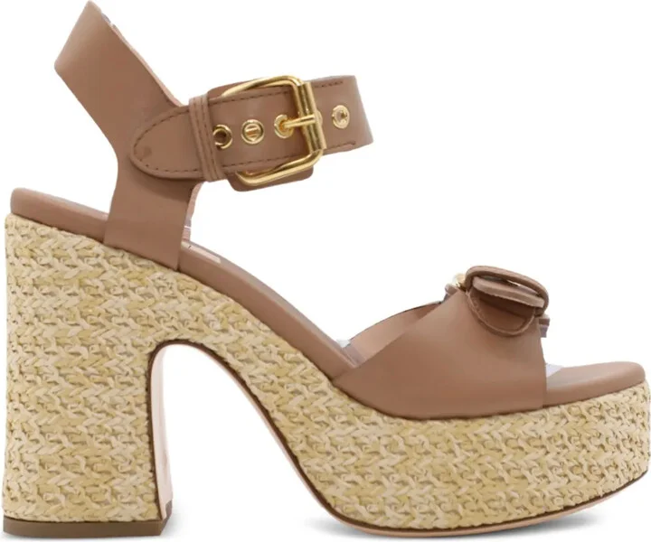 100mm Sista Buckles chunky platform sandals