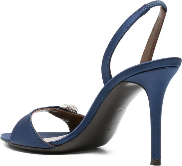 100mm Slingback Embellished Heeled Sandals - Image 3