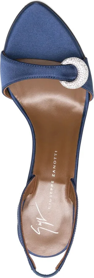 100mm Slingback Embellished Heeled Sandals - Image 4