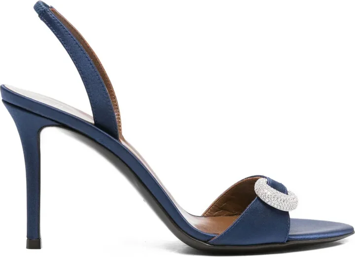 100mm Slingback Embellished Heeled Sandals