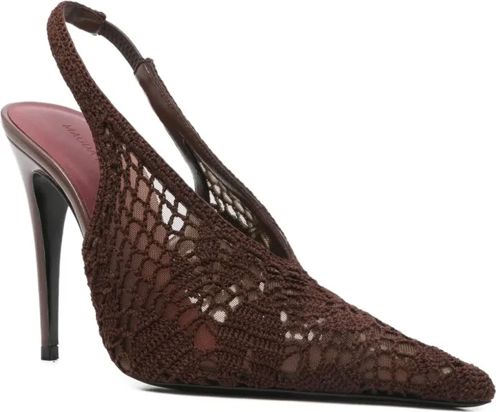 100mm Slingback Knitted Pumps - Image 2