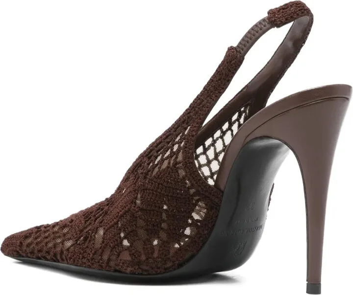 100mm Slingback Knitted Pumps - Image 3