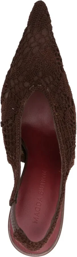 100mm Slingback Knitted Pumps - Image 4