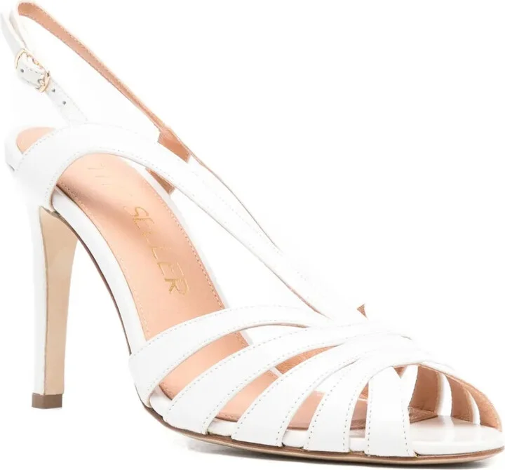 100mm Slingback Leather Sandals - Image 2