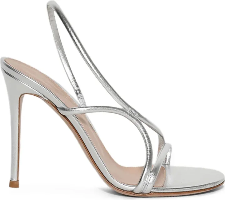 100mm Slingback Leather Sandals