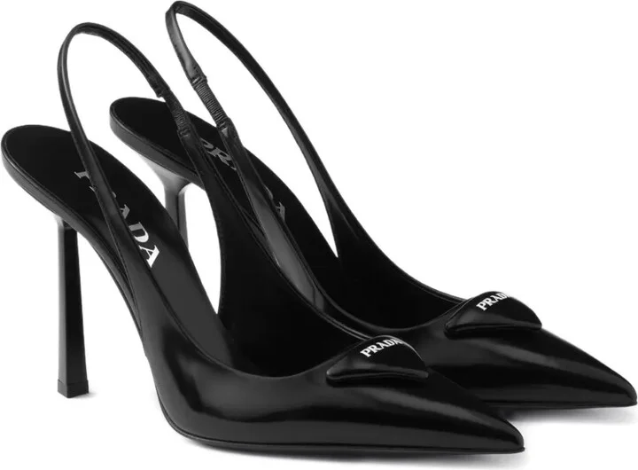 100mm Slingback Logo Pumps - Image 2