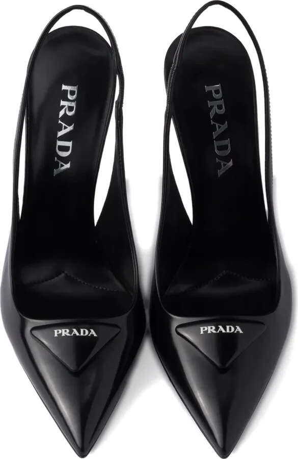 100mm Slingback Logo Pumps - Image 4
