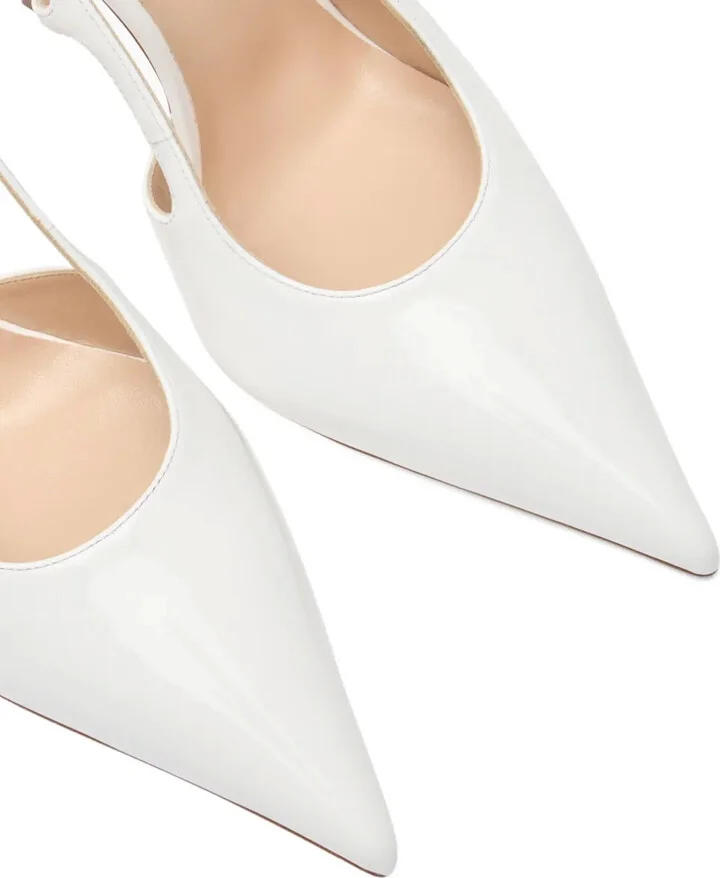 100mm Slingback Pointed-Toe Heeled Pumps - Image 5