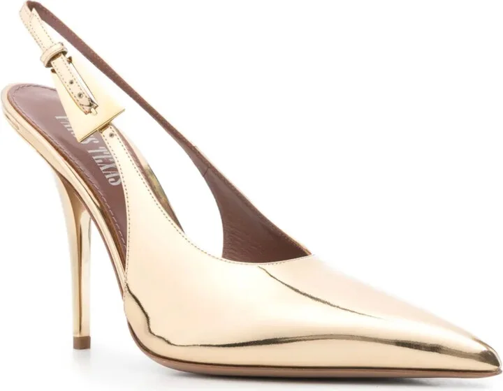 100mm Slingback Pointed-Toe Pumps - Image 2