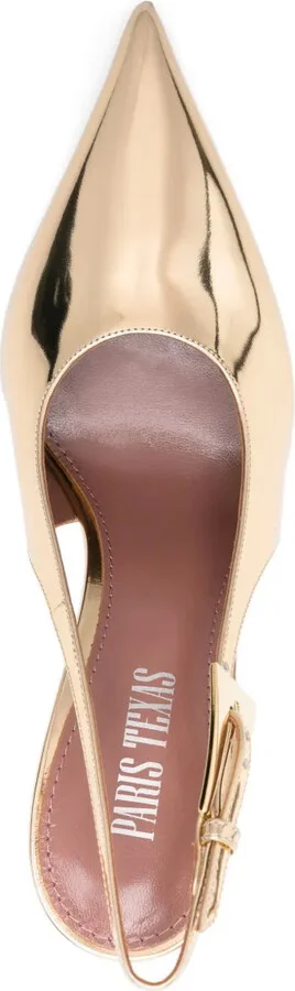 100mm Slingback Pointed-Toe Pumps - Image 4
