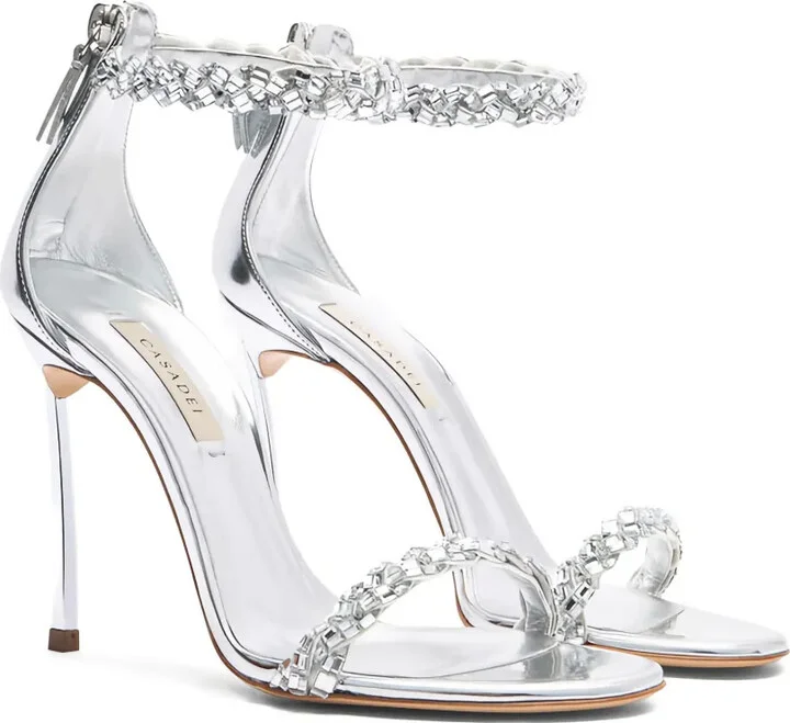 100mm Starsway crystal-embellished stiletto sandals - Image 2