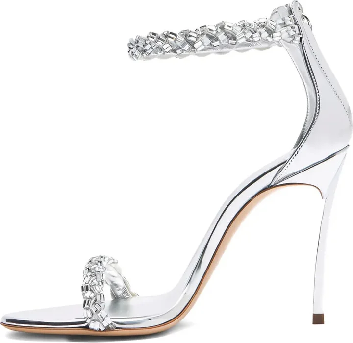 100mm Starsway crystal-embellished stiletto sandals - Image 3