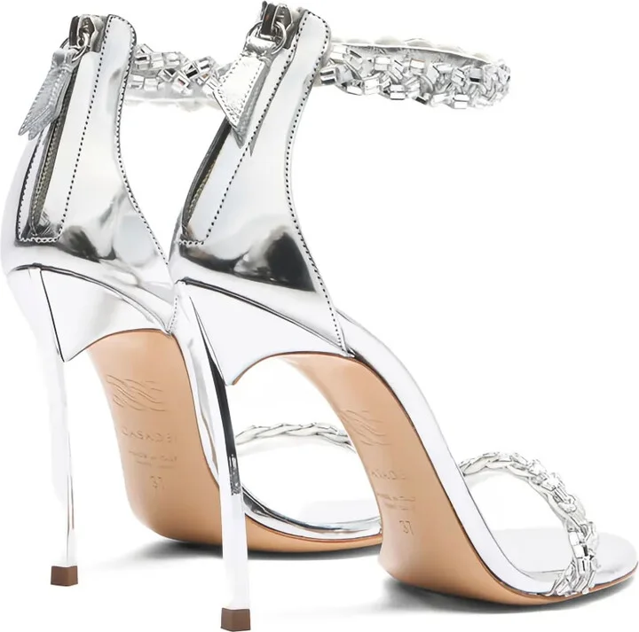 100mm Starsway crystal-embellished stiletto sandals - Image 4