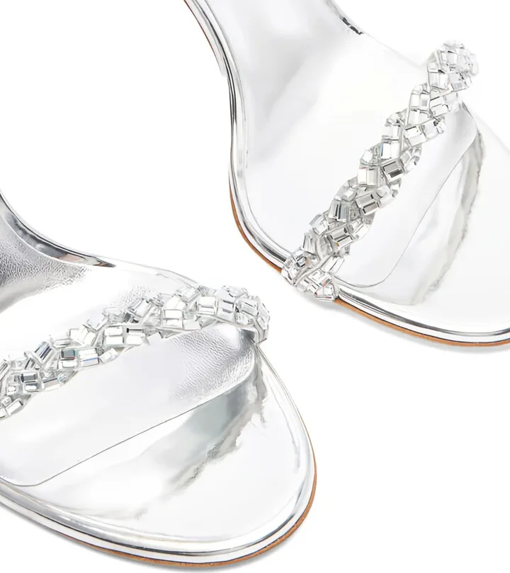 100mm Starsway crystal-embellished stiletto sandals - Image 5