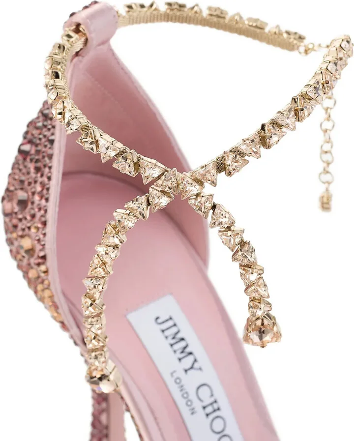 100mm Stevie crystal-embellished pumps - Image 5