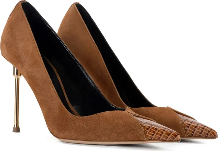 100mm Stiletto-Heel Pointed Pumps - Image 2