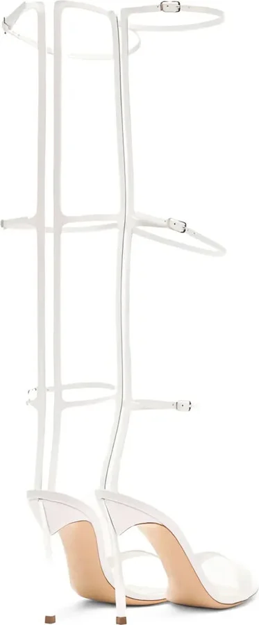 100mm Strapped Heel Sandals - Image 3