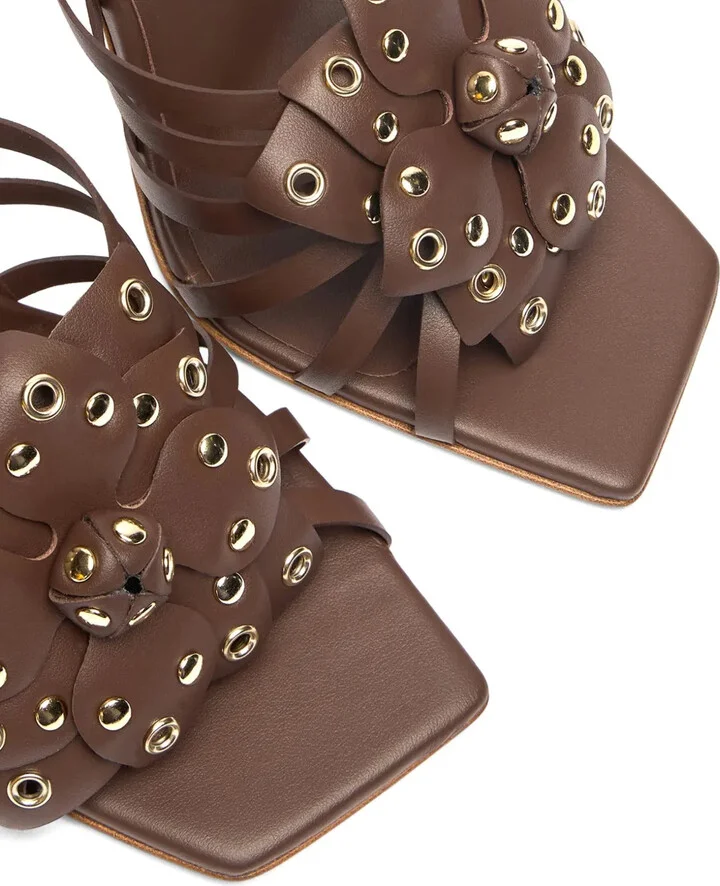 100mm Strapped Heeled Mules - Image 4